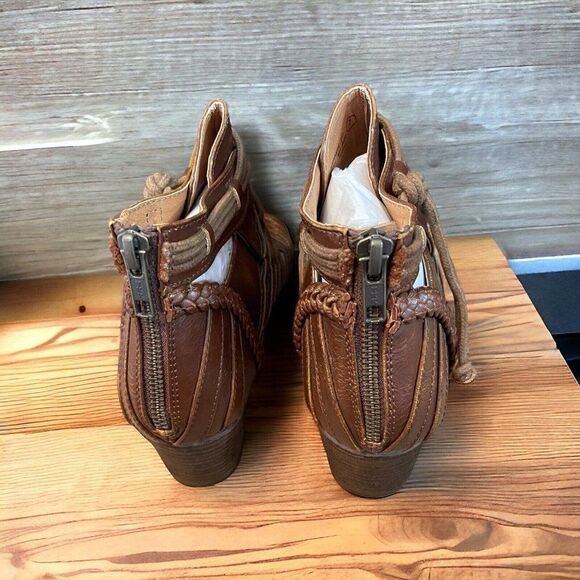 Not Rated Cupertine Tan Wedge Pump Sandals size 7 - Picture 4 of 5